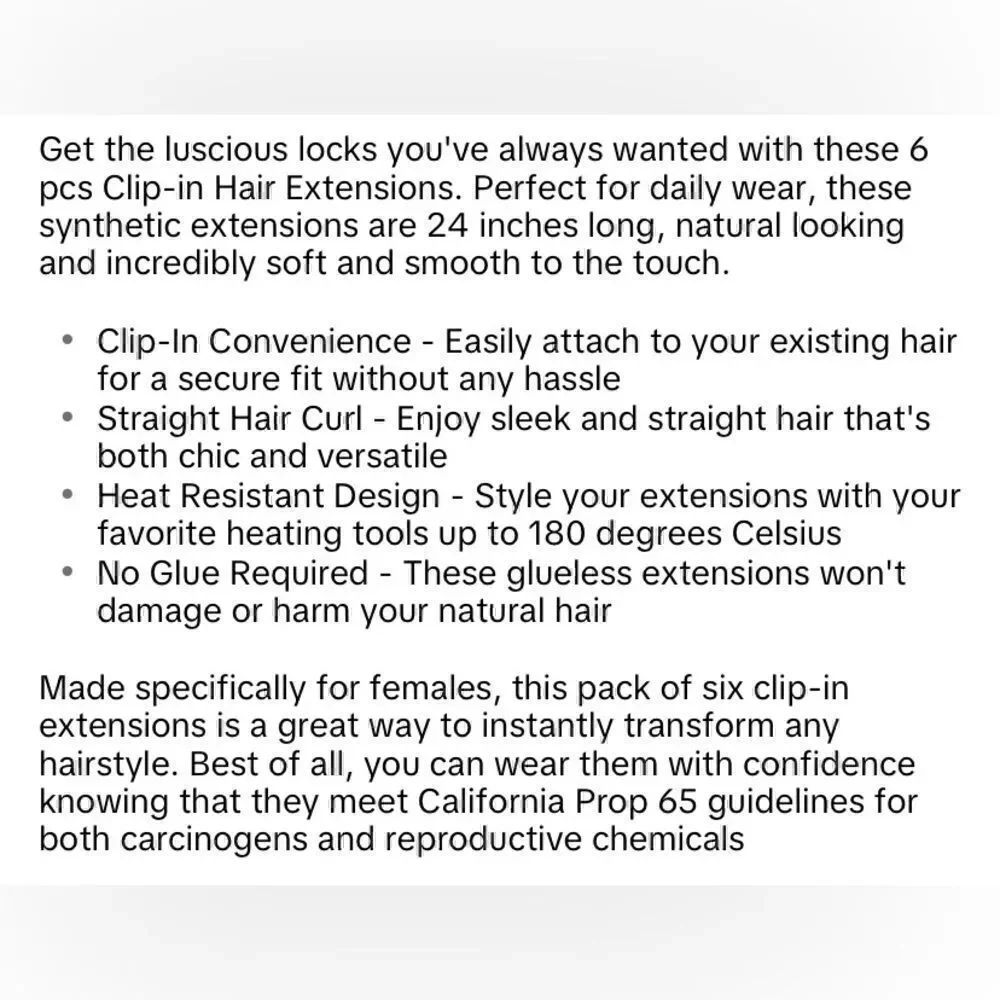 New! 2 Pack (12 clip ins) #613 Bleach Blonde 24 inch Heat Resistant clip ins